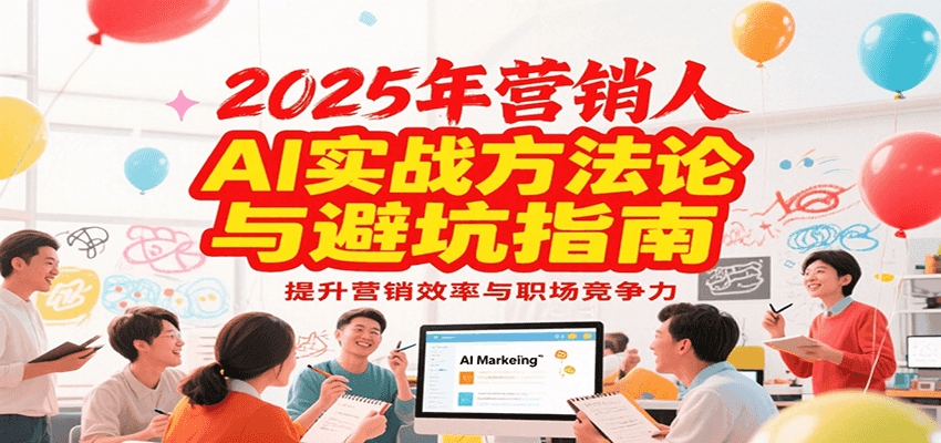 2025年营销实战方法论与避坑指南，利用AI提升营销效率与职场竞争力-佳腾网赚